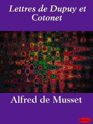 cover image of Lettres de Dupuy et Cotonet
